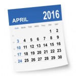 April 2016 calendar